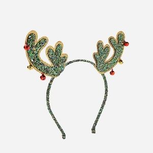 Jingle Bells Glitter Reindeer Headband